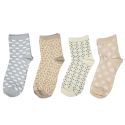 Coffret de 4 paires de chaussettes femme taille unique du 38 au 41