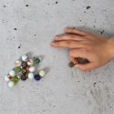 Sac de 100 billes multicolores en verre