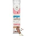 Jeu du curling "crotte" en plastique blanc et rose