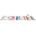 Jeu du curling "crotte" en plastique blanc et rose