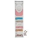 Jeu du curling "crotte" en plastique blanc et rose