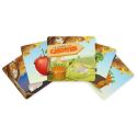 Jeu éducatif "course aux carottes" en carton multicolore