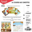 Jeu éducatif "course aux carottes" en carton multicolore