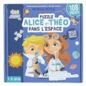 Puzzle rond de 108 pièces sur "le système solaire" en carton