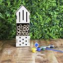 Kit de construction maison à insectes à customiser en bois (H23,5cm)