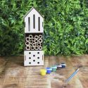Kit de construction maison à insectes à customiser en bois (H23,5cm)