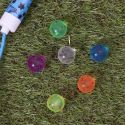 Lot de 6 balles rebondissantes en caoutchouc multicolores avec motifs "stellaires"