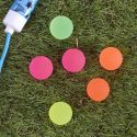 Lot de 6 balles rebondissantes en caoutchouc multicolores