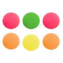 Lot de 6 balles rebondissantes en caoutchouc multicolores