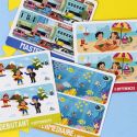 Jeu éducatif des différences effaçable et réutilisable à 4 niveaux de difficulté progressive