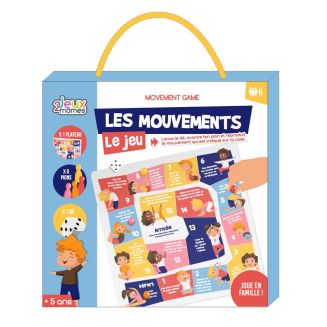 Jeu de motricité "reproduire les mouvements" en carton