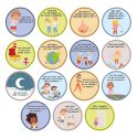 Jeu pédagogique d'apprentissage des règles de politesse en 30 carte cartonnées