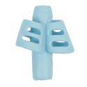 Lot de 2 portes-crayons en caoutchouc bleu et vert pour une bonne prise en main