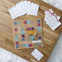 Jeu de l’oie des mathématiques en carton avec 40 cartes de calcul