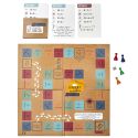 Jeu de l’oie des mathématiques en carton avec 40 cartes de calcul
