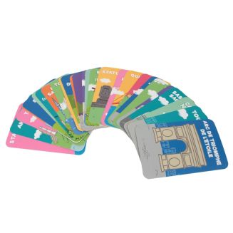 Lot de 30 cartes éducatives en carton pour découvrir les monuments du monde