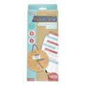 Jeu éducatif pour apprendre l'heure avec horloge, 24 cartes explicatives et feutre effaçable