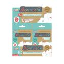 Lot de 27 cartes éducatives en carton à 2 niveaux pour comprendre les formes, avec feutre effaçable