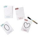 Lot de 27 cartes éducatives en carton à 2 niveaux pour comprendre les formes, avec feutre effaçable