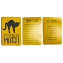 Jeu des paires de 60 cartes en carton sur le thème "attention au matou"