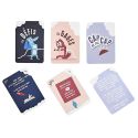 Jeu "Cap ou pas cap" avec 60 cartes multicolores en carton