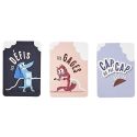 Jeu "Cap ou pas cap" avec 60 cartes multicolores en carton