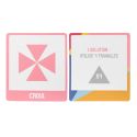 Lot de 10 cartes éducatives en carton sur les formes géométriques avec 4 cartes détachables