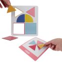 Lot de 10 cartes éducatives en carton sur les formes géométriques avec 4 cartes détachables