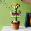 Cactus lumineux dansant vert en plastique