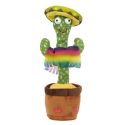 Cactus lumineux dansant vert en plastique
