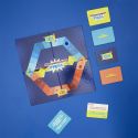 Jeu de plateau "Défis Parents vs Enfants" avec plateau, 2 pions et 60 cartes défis