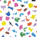 Lot de 200 gommettes multicolores sur 3 thèmes (licornes, animaux et dinosaures)