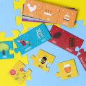 Lot de 30 cartes éducatives en carton à assembler pour découvrir l’origine des objets