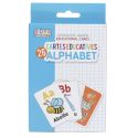 Lot de 26 cartes éducatives en carton pour apprendre l'alphabet