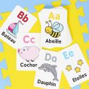 Lot de 26 cartes éducatives en carton pour apprendre l'alphabet
