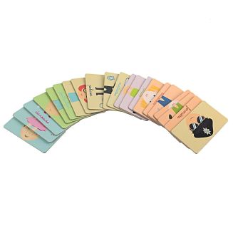 Jeu éducatif 2 en 1 avec 27 cartes pour découvrir les chiffres et les métiers