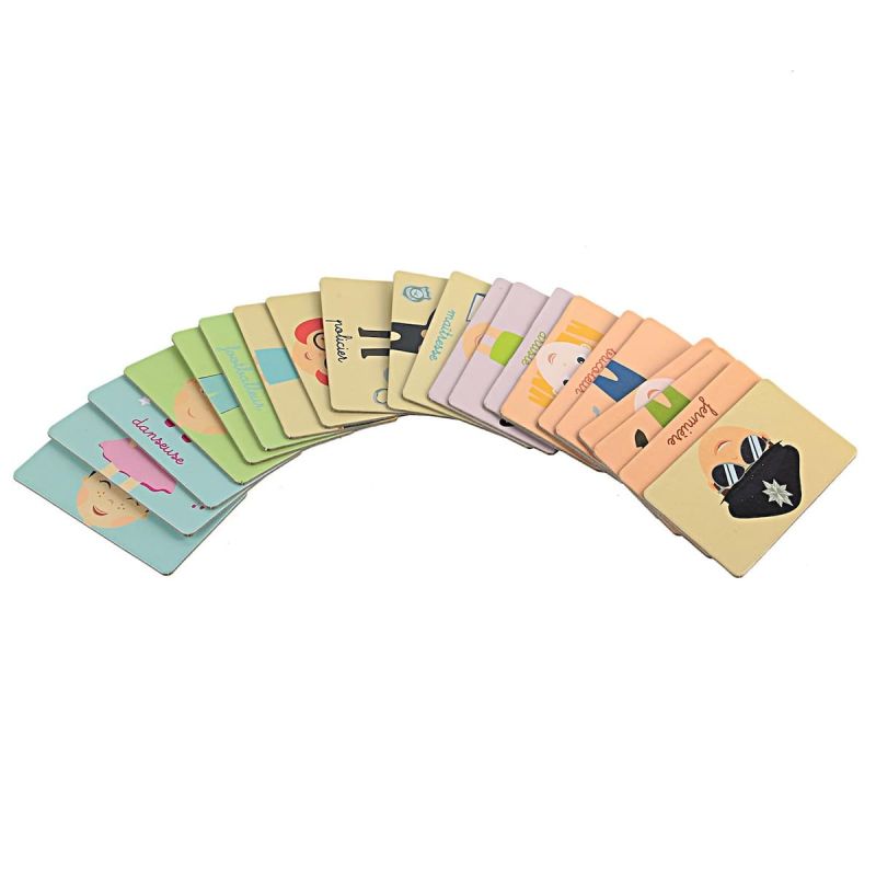 Jeu éducatif 2 en 1 avec 27 cartes pour découvrir les chiffres et les métiers Jeu éducatif 2 en 1 avec 27 cartes pour découvrir les chiffres et les métiers
