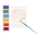 Set de 4 peintures 3D éducatives sur les saisons avec son pinceau et sa peinture