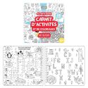 Kit créatif comprenant un cahier d’activités, 17 crayons de couleur, 3 crayons à papier et gommes