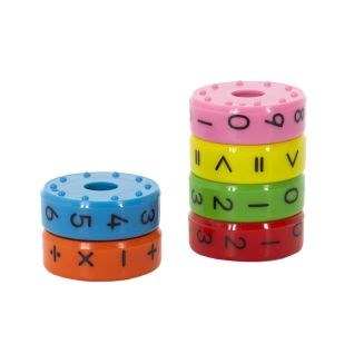 Lot de 6 rouleaux magnétiques pour apprendre les calculs mathématiques