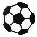 Ensemble table et 2 tabourets en bois imitation football