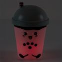 Lampe-veilleuse bubble tea kawaii pour enfant avec lumière multicolore changeante
