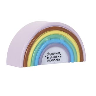 Lampe-veilleuse en forme d'arc en ciel pour enfant