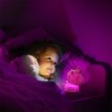 Lampe-veilleuse en forme de licorne pour enfant avec lumière rose