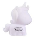 Lampe-veilleuse en forme de licorne pour enfant avec lumière rose