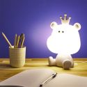 Lampe-veilleuse en forme d'hippopotame pour enfant