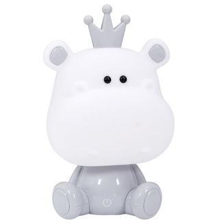 Lampe-veilleuse en forme d'hippopotame pour enfant