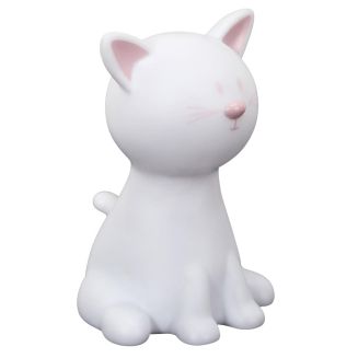 Lampe-veilleuse chat pour enfant avec lumière multicolore changeante