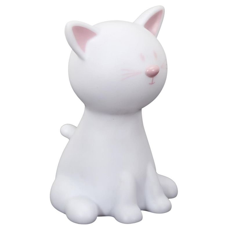 Lampe-veilleuse chat pour enfant avec lumière multicolore changeante Lampe-veilleuse chat pour enfant avec lumière multicolore changeante