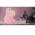 Lampe-veilleuse hippopotame pour enfant avec lumière multicolore changeante
